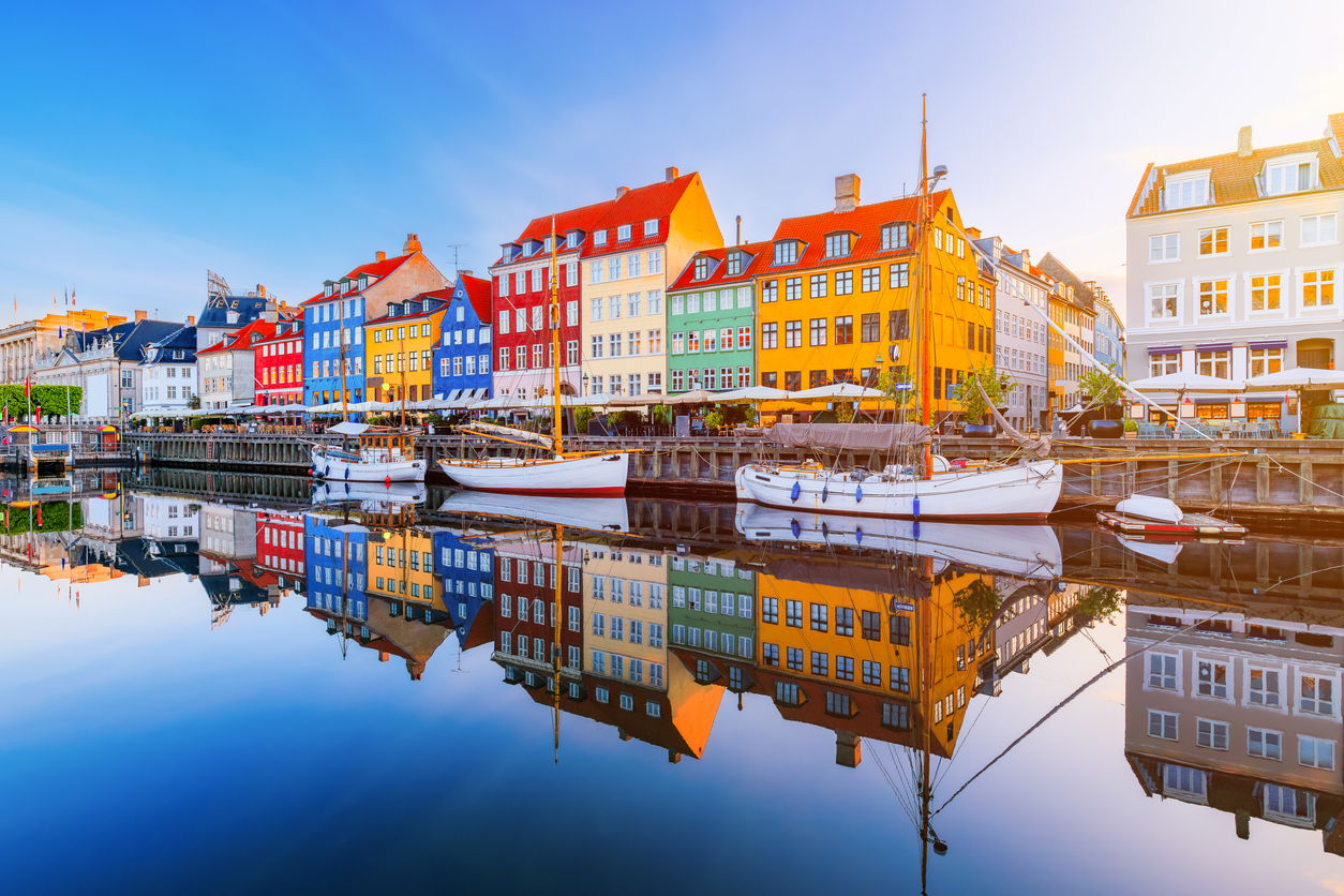 Colorful buildings and historic boats along Copenhagen’s Nyhavn canal, a familiar scene for Americans living in Denmark.
