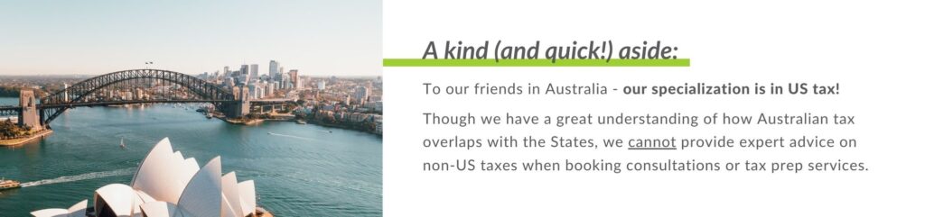 Tax resources for Americans living in Australia