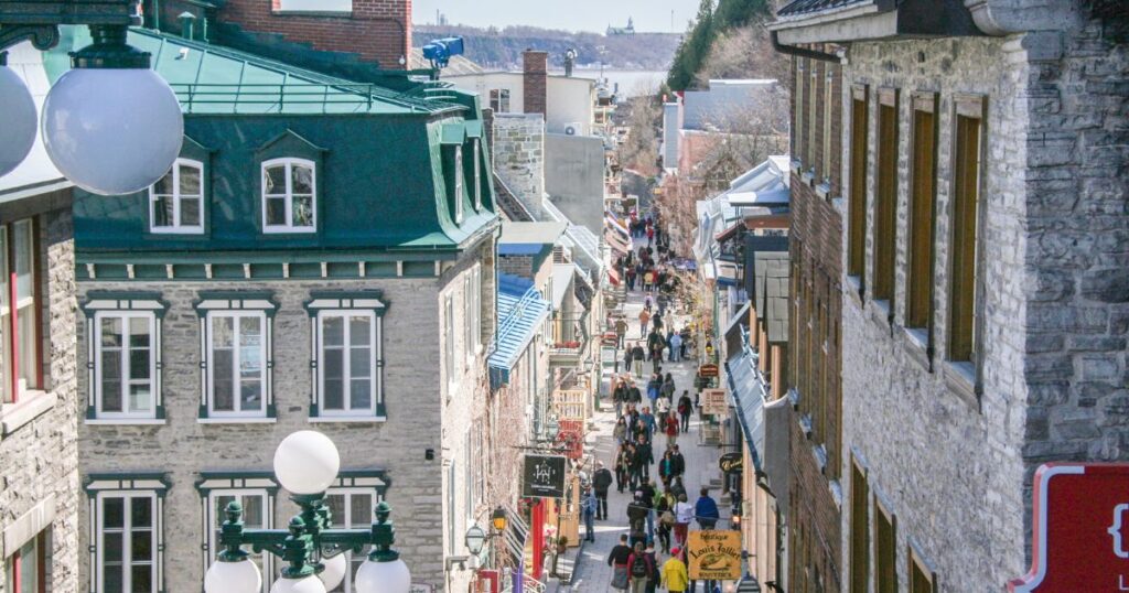 Canadian city in the afternoon