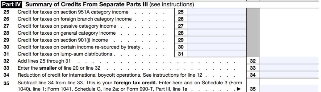 Form 1116 Instructions For Expats Claiming The Foreign Tax Credit ...