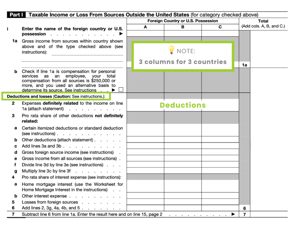 Form 1116 Instructions for Expats Claiming the Foreign Tax Credit |  Bright!Tax Expat Tax Services