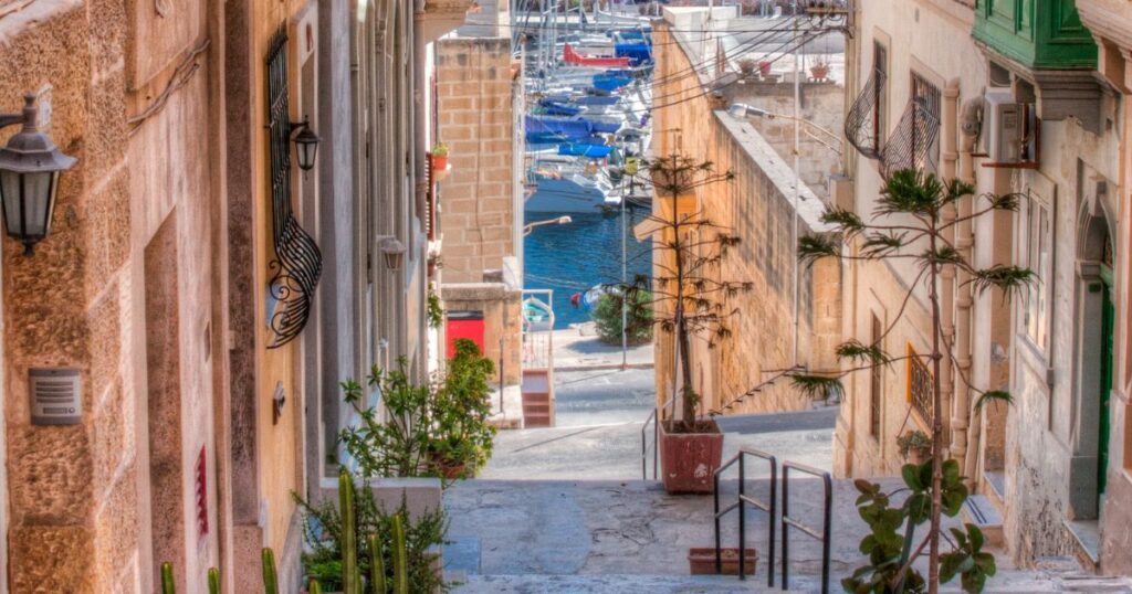 Malta is one of the top places to retire overseas because of its charming old-town streets (pictured) and laid-back lifestyle.