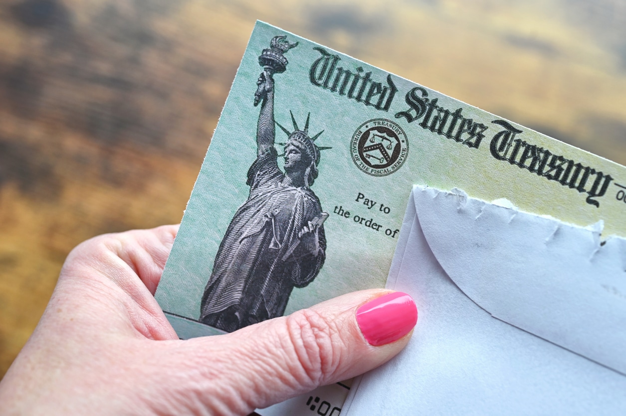 RS paper checks like this one are being phased out in favor of digital refund methods.
